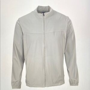 Men's Light Gray Lightweight Zip Jacket
